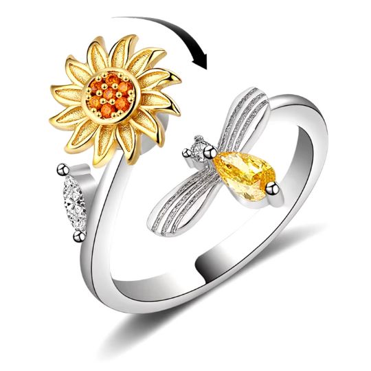 BeeHarmony – Anillo giratorio que Inspira calma 🌻