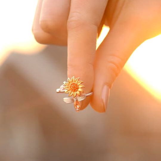 BeeHarmony – Anillo giratorio que Inspira calma 🌻